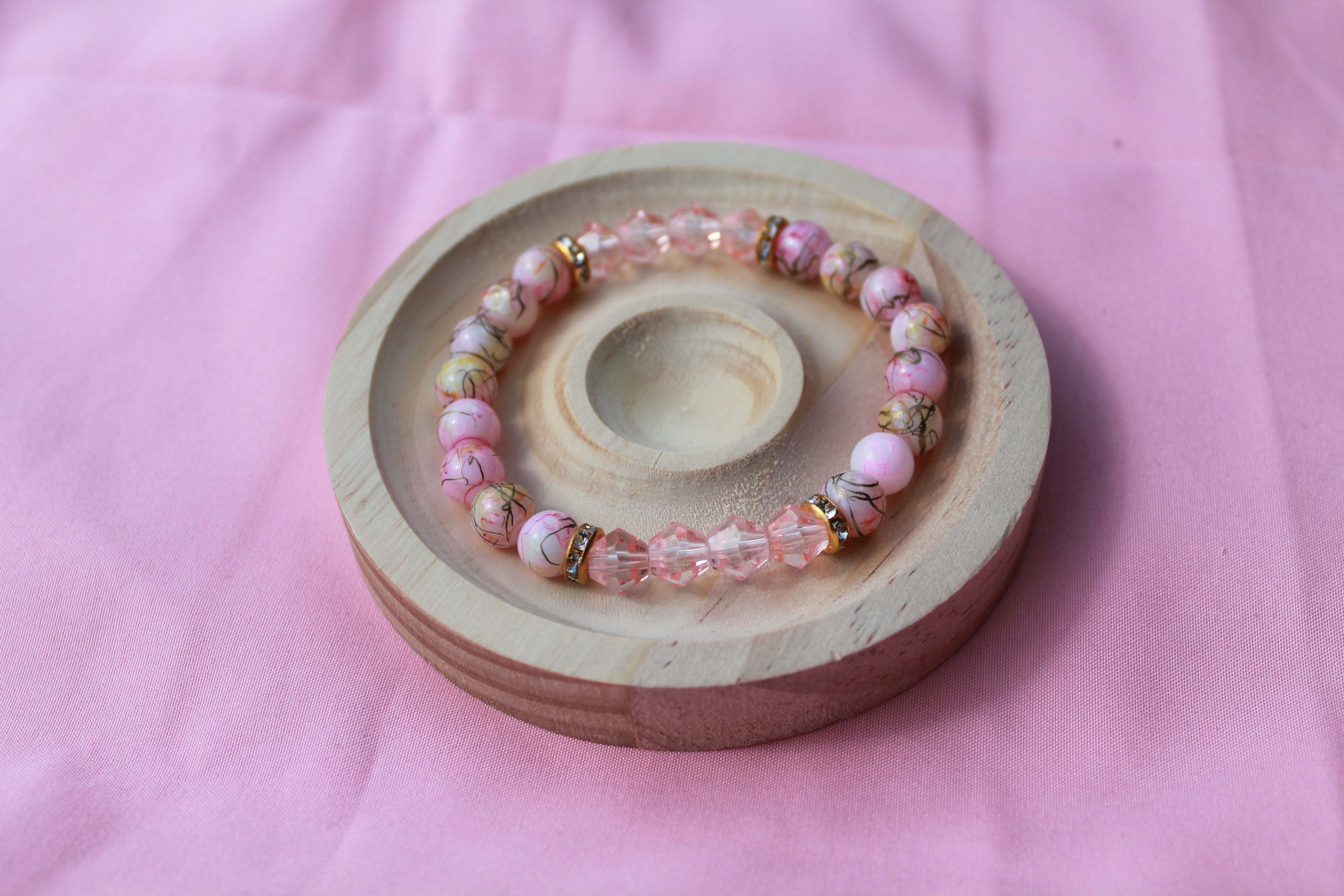 Handmade Beaded Bracelets | Colourful Crystal Gemstone Stretch Jewellery