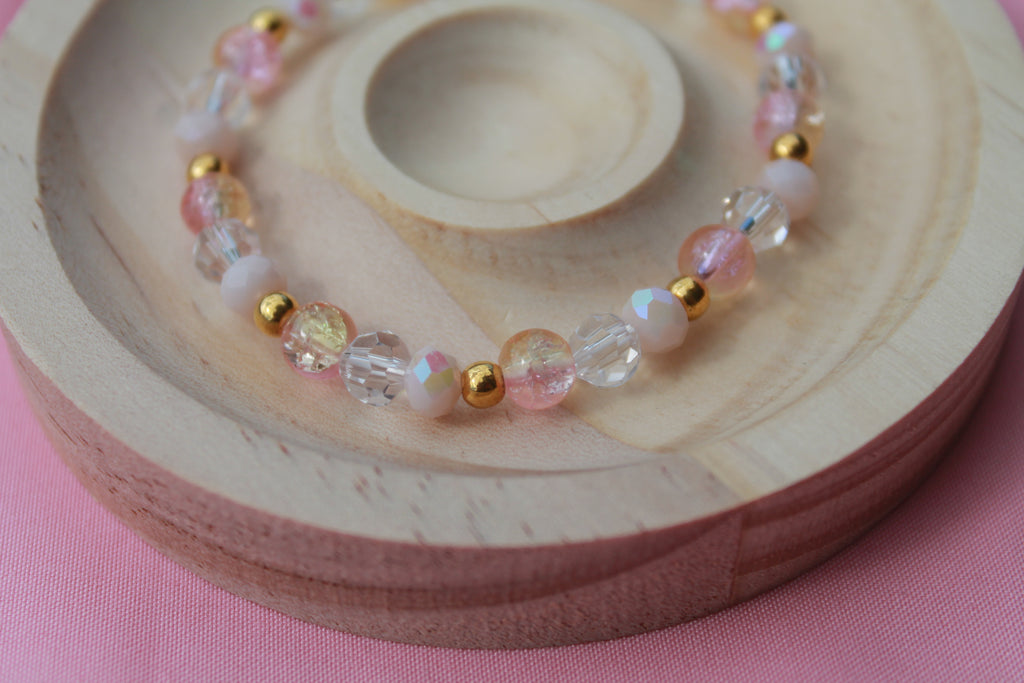 Handmade Beaded Bracelets | Colourful Crystal Gemstone Stretch Jewellery