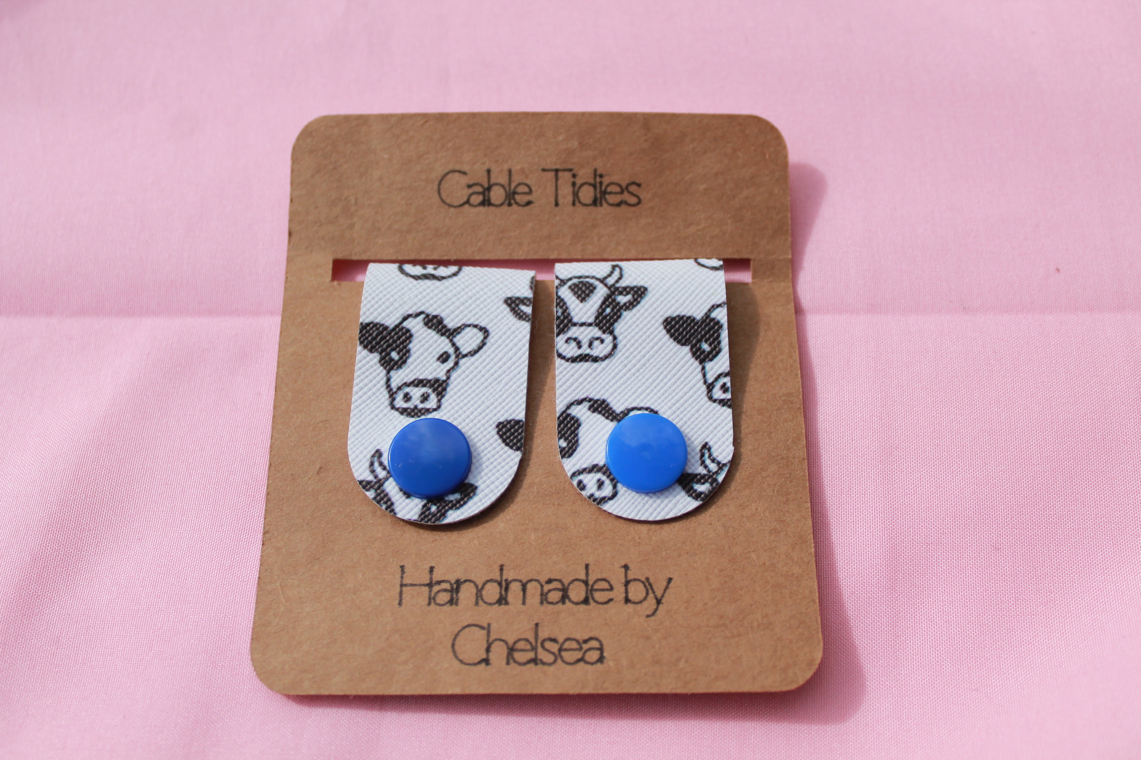 Handmade Cable Tidies | Cute Cord Organisers | Headphone & Charger Cable Wrap | Desk Accessories | Gift Idea