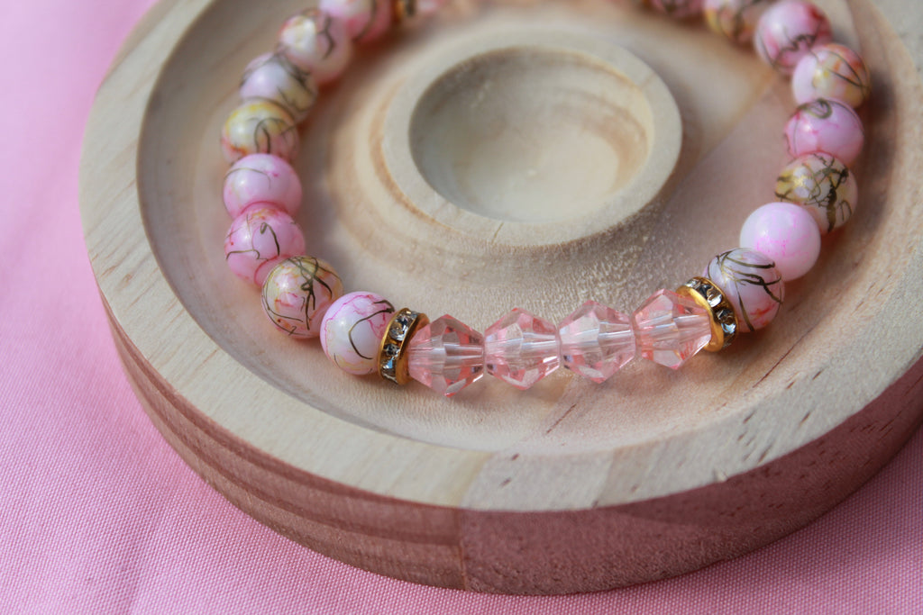 Handmade Beaded Bracelets | Colourful Crystal Gemstone Stretch Jewellery