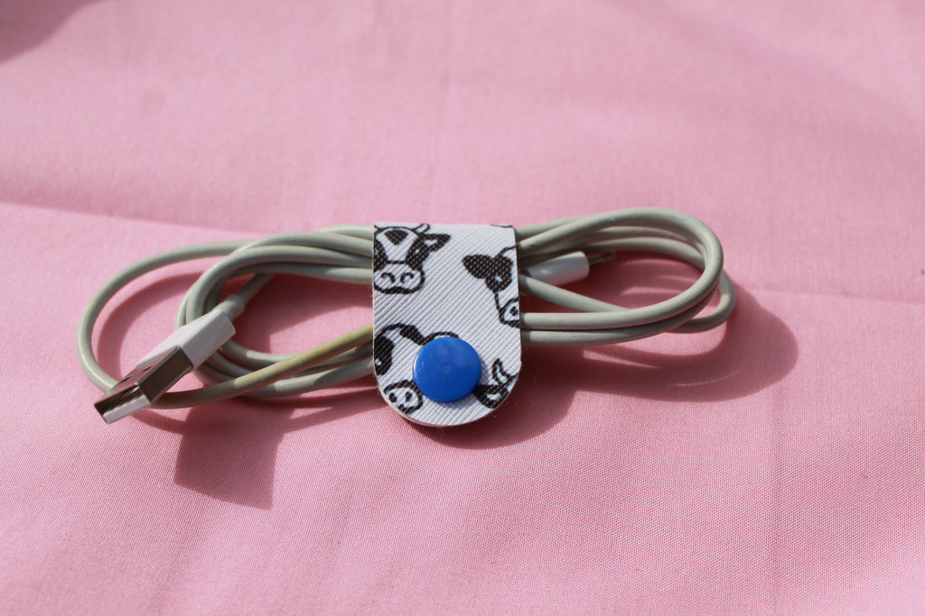 Handmade Cable Tidies | Cute Cord Organisers | Headphone & Charger Cable Wrap | Desk Accessories | Gift Idea
