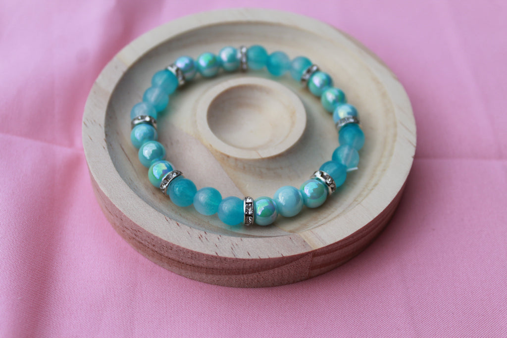 Handmade Beaded Bracelets | Colourful Crystal Gemstone Stretch Jewellery