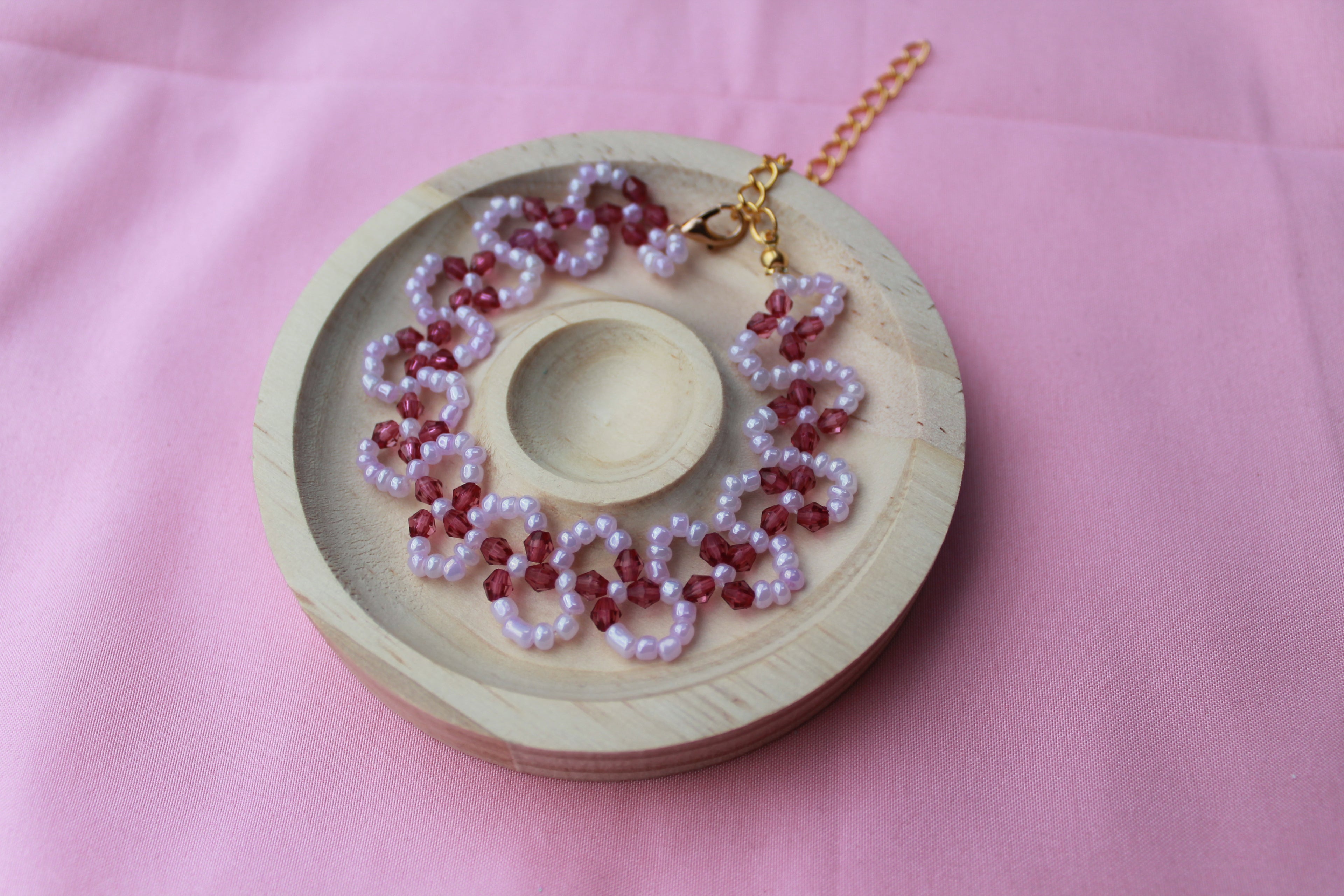 Twisted Floral Beaded Bracelet