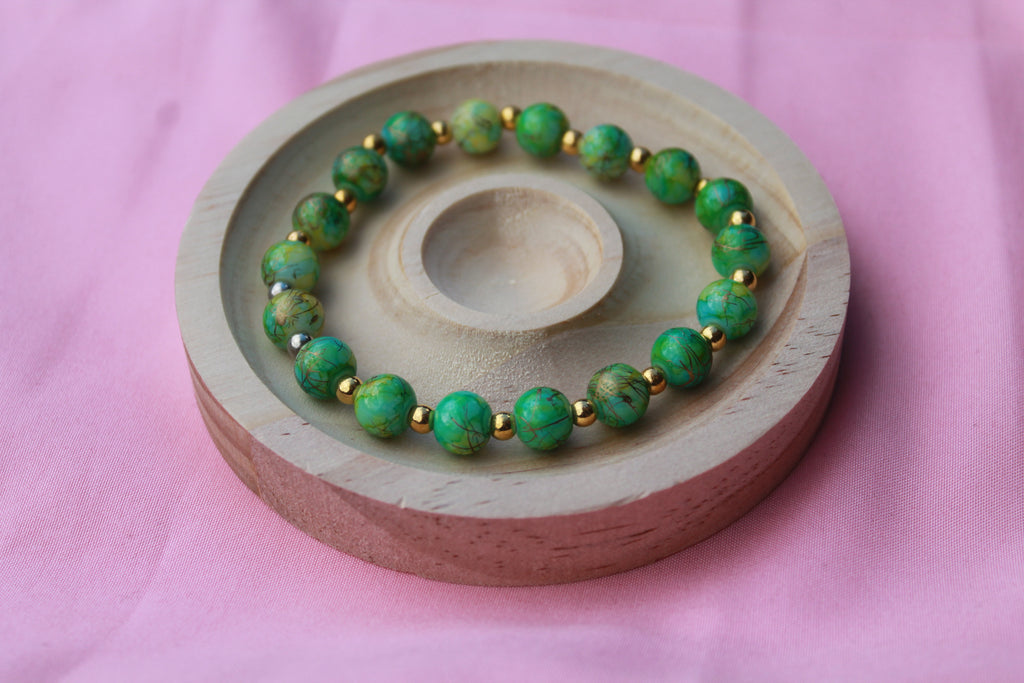 Handmade Beaded Bracelets | Colourful Crystal Gemstone Stretch Jewellery