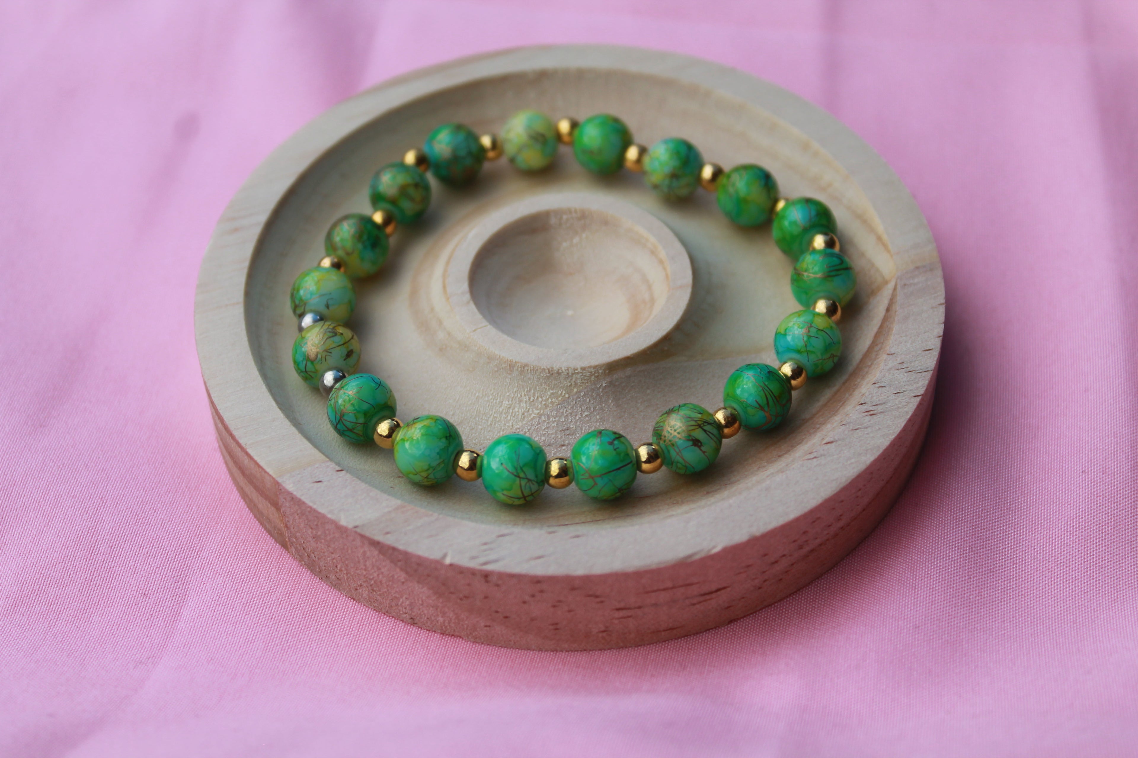 Handmade Beaded Bracelets | Colourful Crystal Gemstone Stretch Jewellery