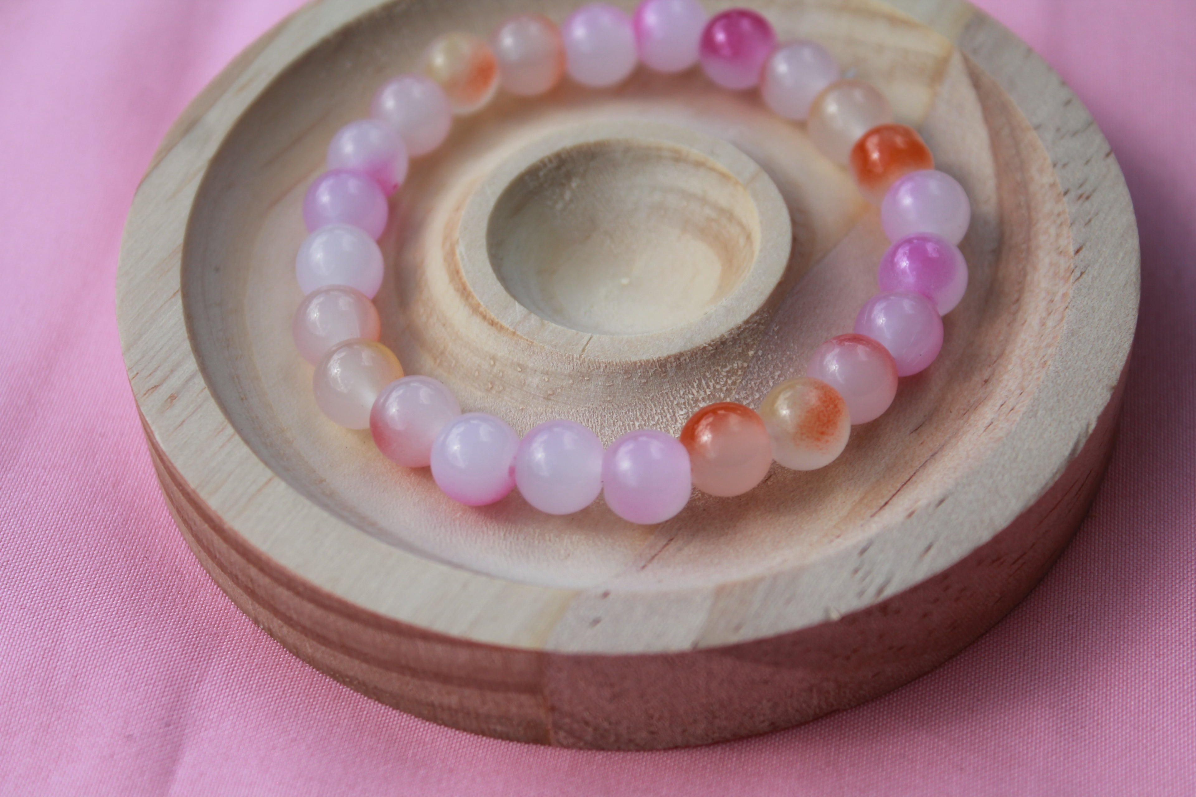 Handmade Beaded Bracelets | Colourful Crystal Gemstone Stretch Jewellery