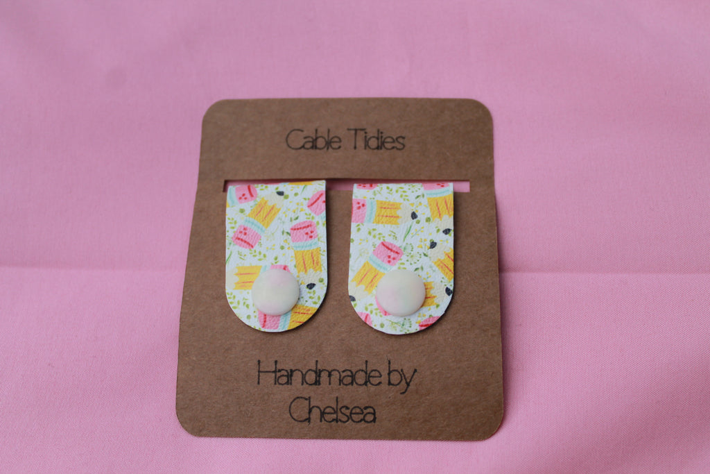 Handmade Floral Cable Tidies | Cord Organisers, Wraps, Desk Accessories