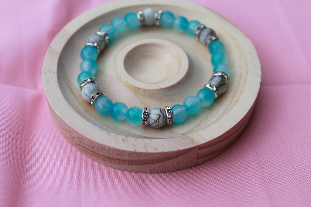 Handmade Beaded Bracelets | Colourful Crystal Gemstone Stretch Jewellery