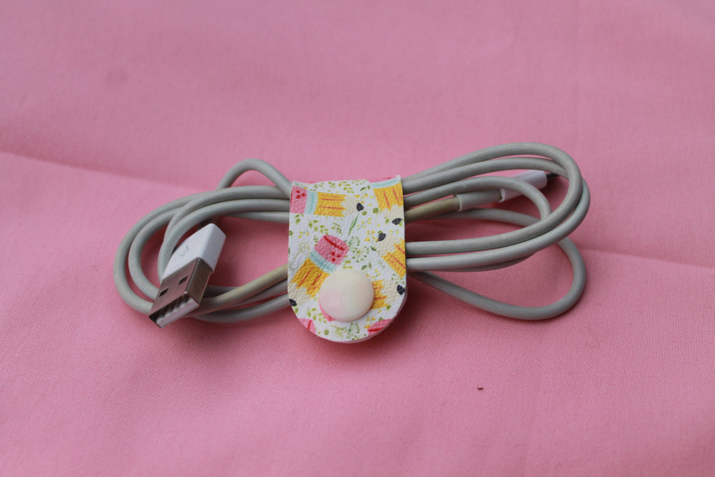 Handmade Floral Cable Tidies | Cord Organisers, Wraps, Desk Accessories