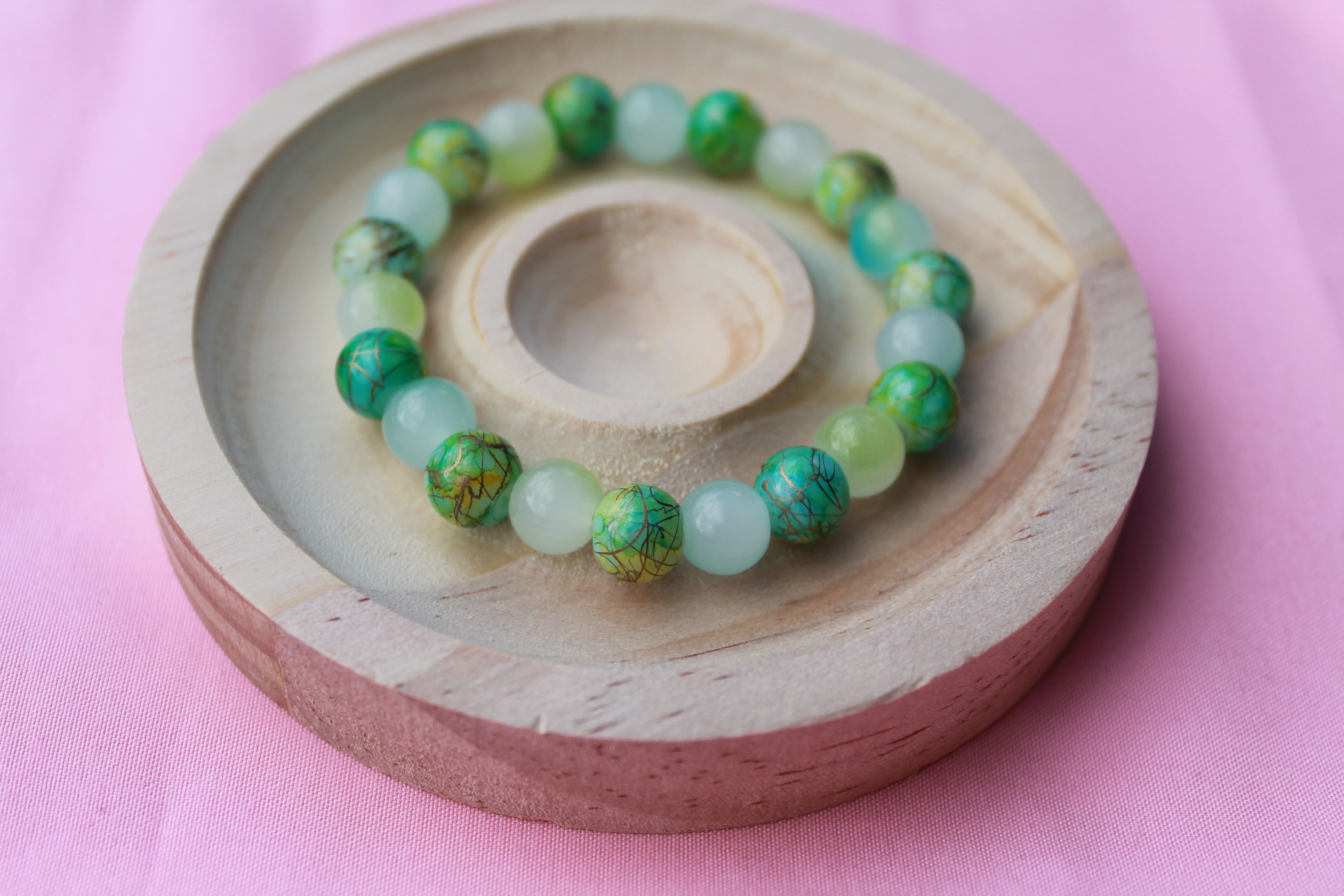 Handmade Beaded Bracelets | Colourful Crystal Gemstone Stretch Jewellery