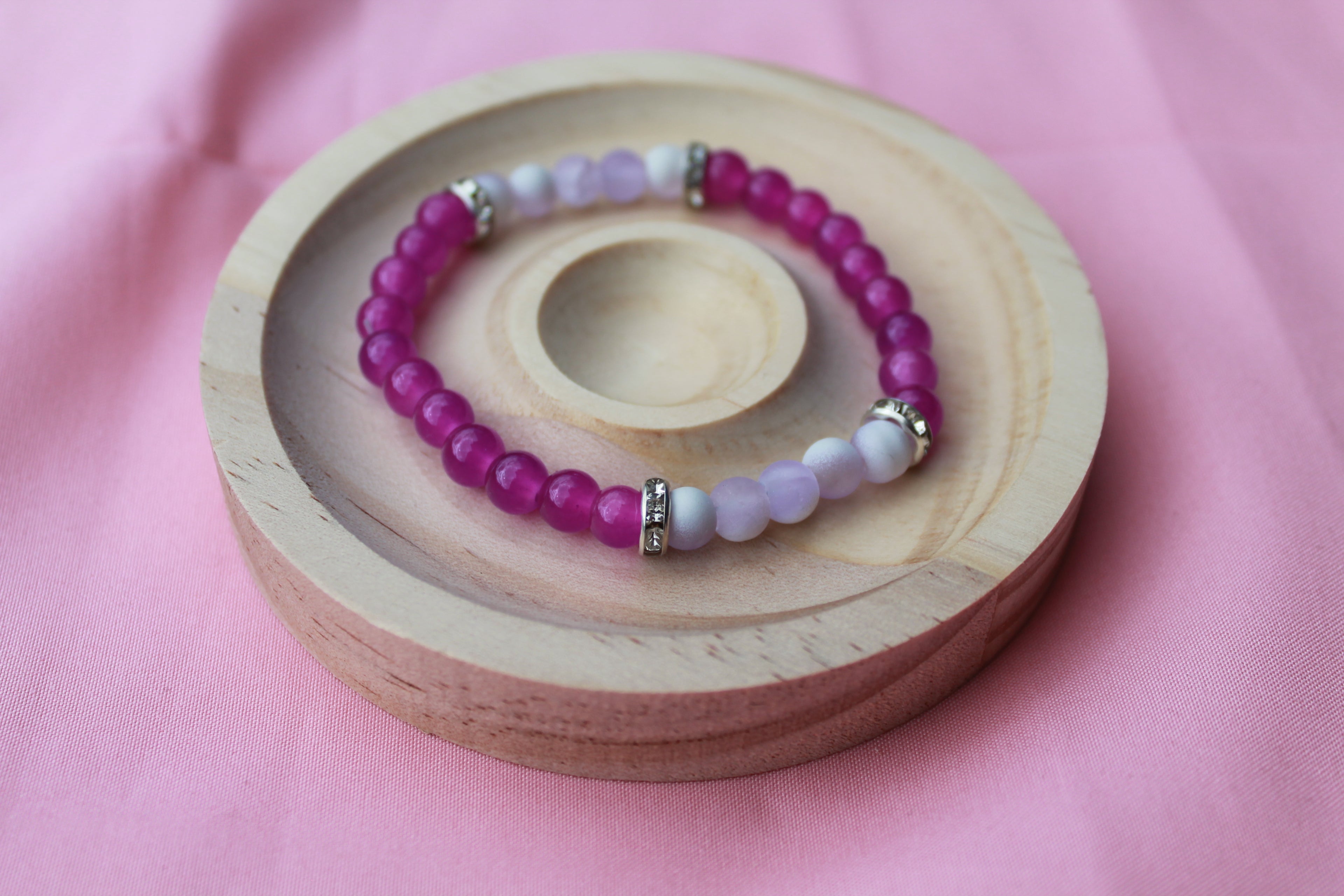 Handmade Beaded Bracelets | Colorful Crystal Gemstone Stretch Jewellery