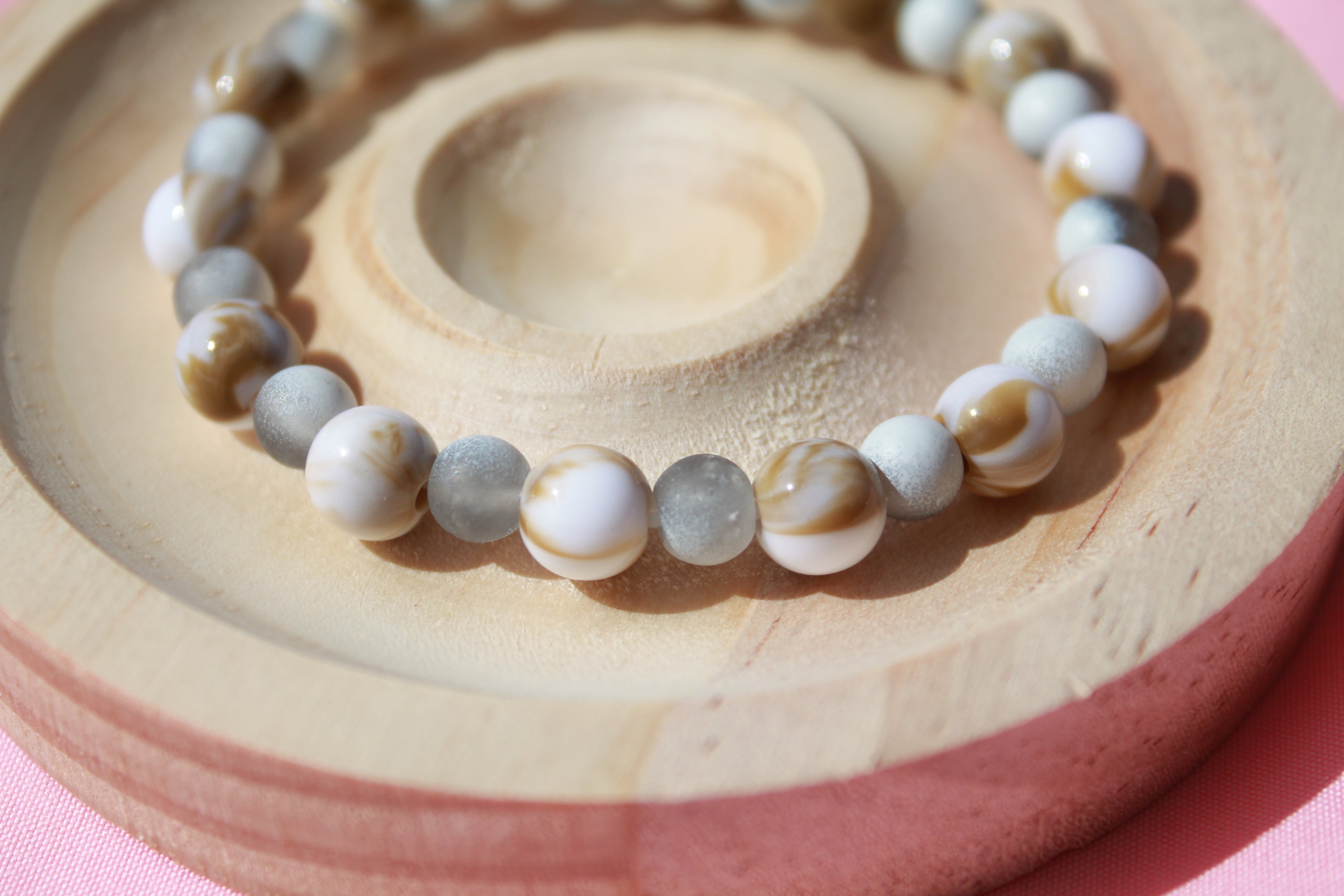 Handmade Beaded Bracelets | Colourful Crystal Gemstone Stretch Jewellery