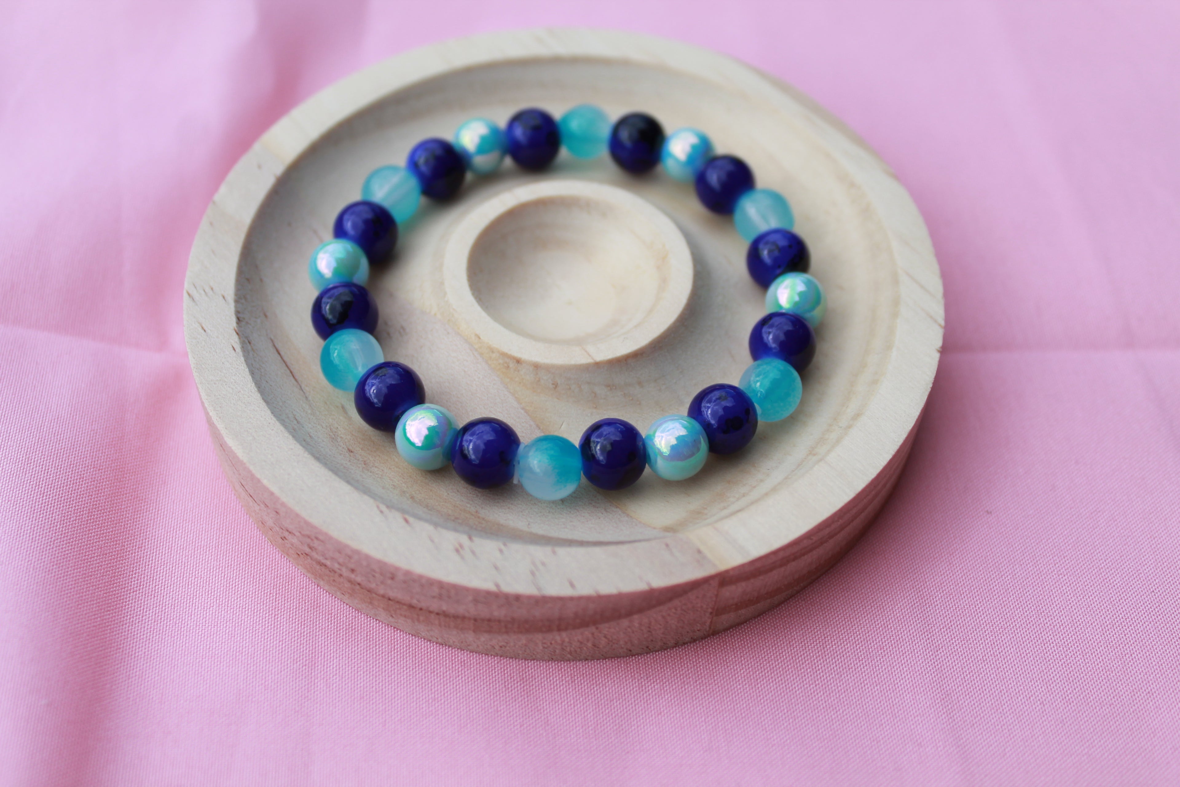 Handmade Beaded Bracelets | Colourful Crystal Gemstone Stretch Jewellery