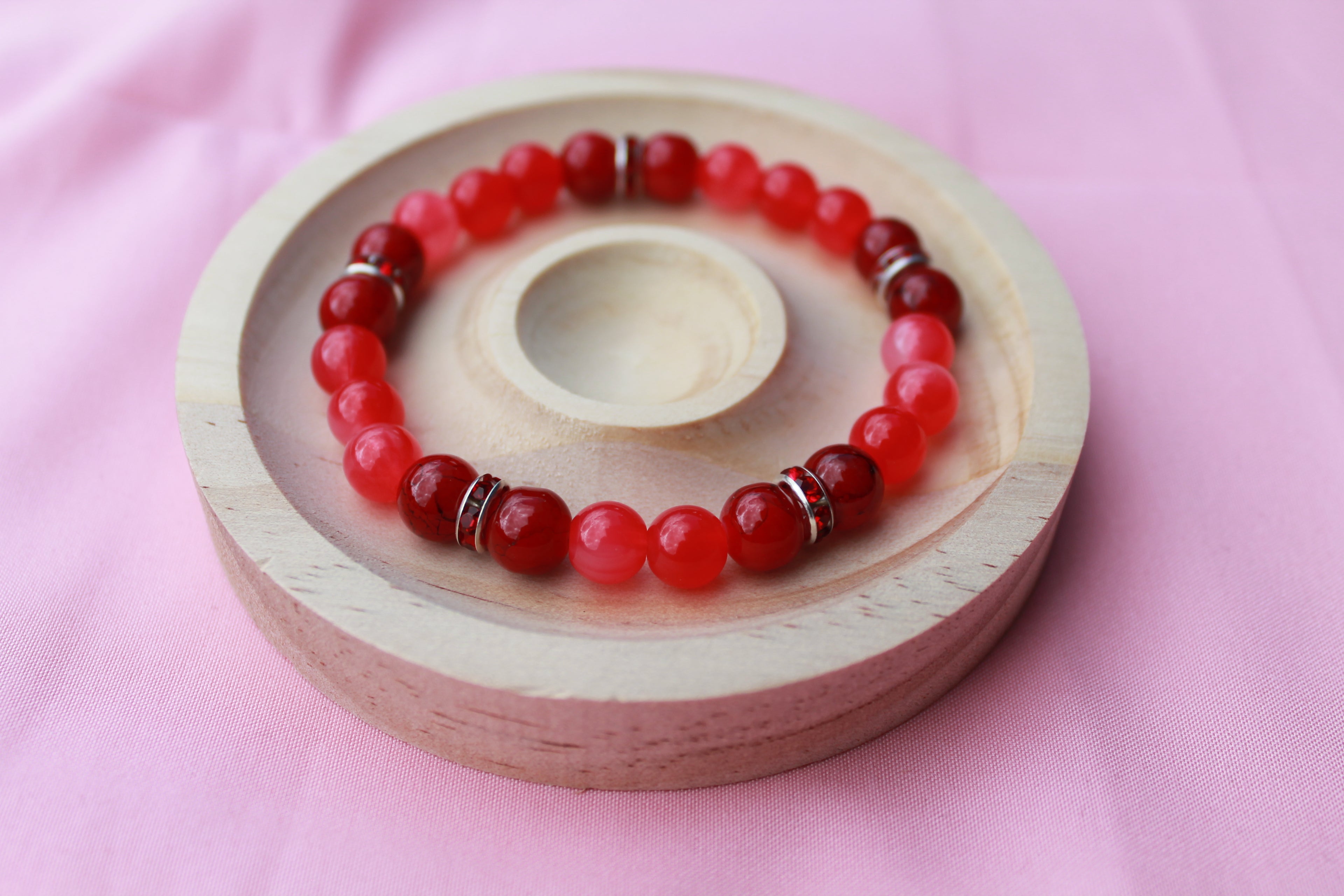 Handmade Beaded Bracelets | Colourful Crystal Gemstone Stretch Jewellery