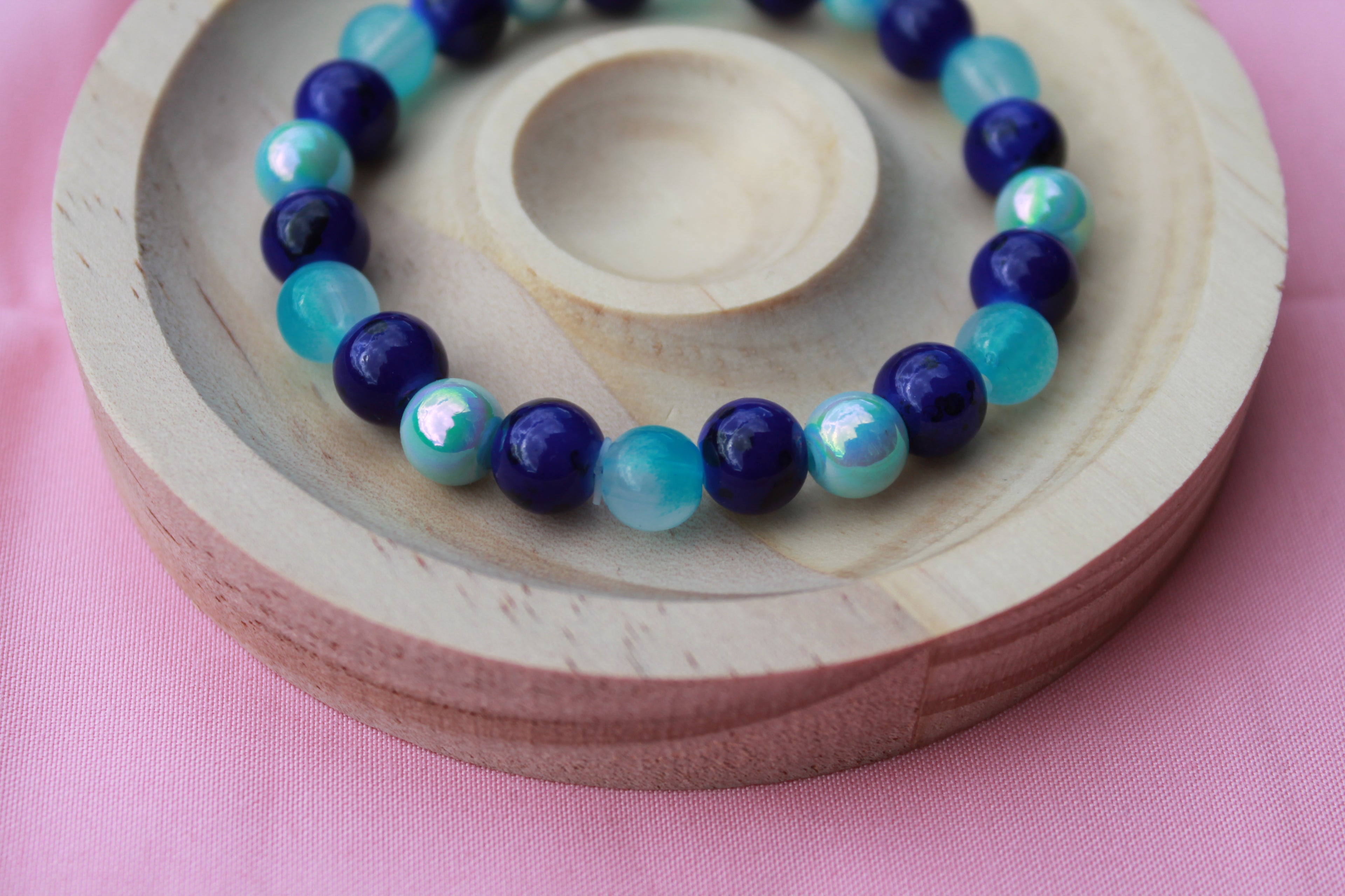 Handmade Beaded Bracelets | Colourful Crystal Gemstone Stretch Jewellery
