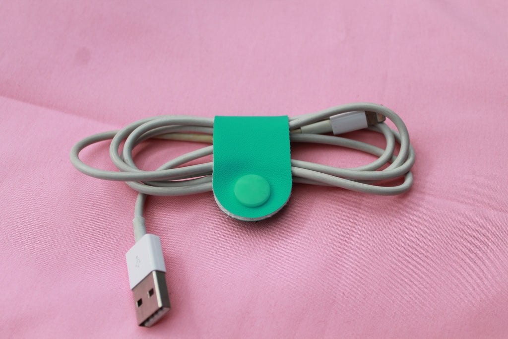 Handmade Cable Tidies | Cute Cord Organisers  Headphone & Charger Cable Wrap | Desk Accessories | Gift Idea