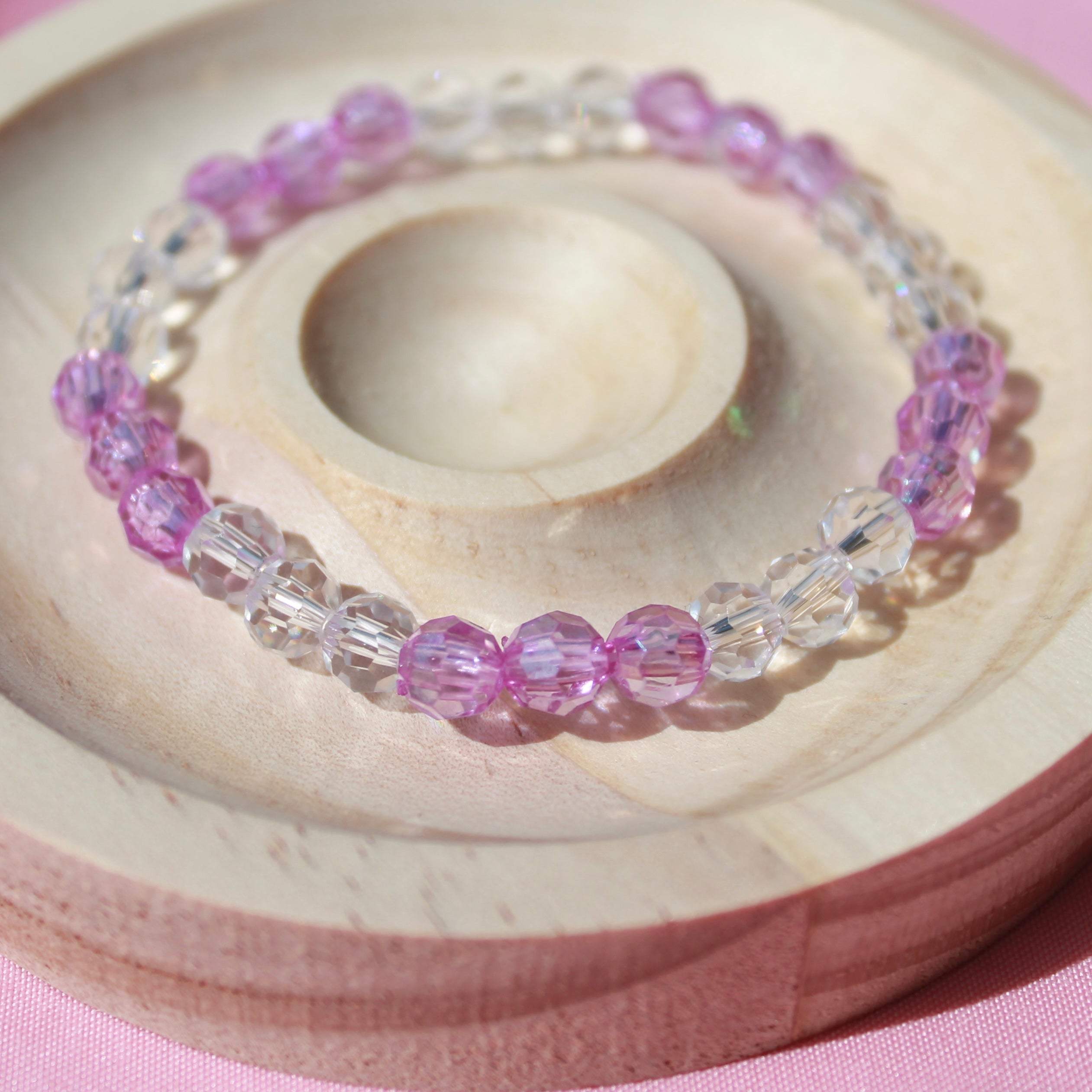 Handmade Beaded Bracelets | Colourful Crystal Gemstone Stretch Jewellery