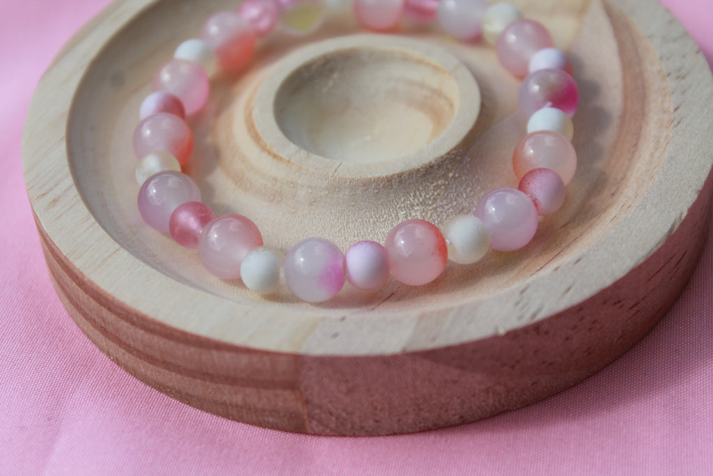 Handmade Beaded Bracelets | Colourful Crystal Gemstone Stretch Jewellery