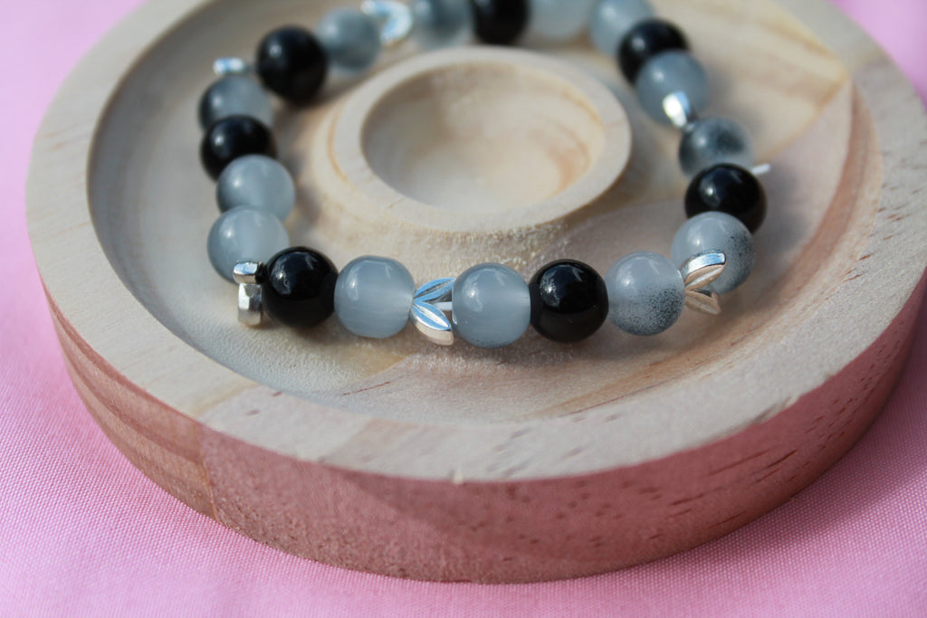 Handmade Beaded Bracelets | Colourful Crystal Gemstone Stretch Jewellery