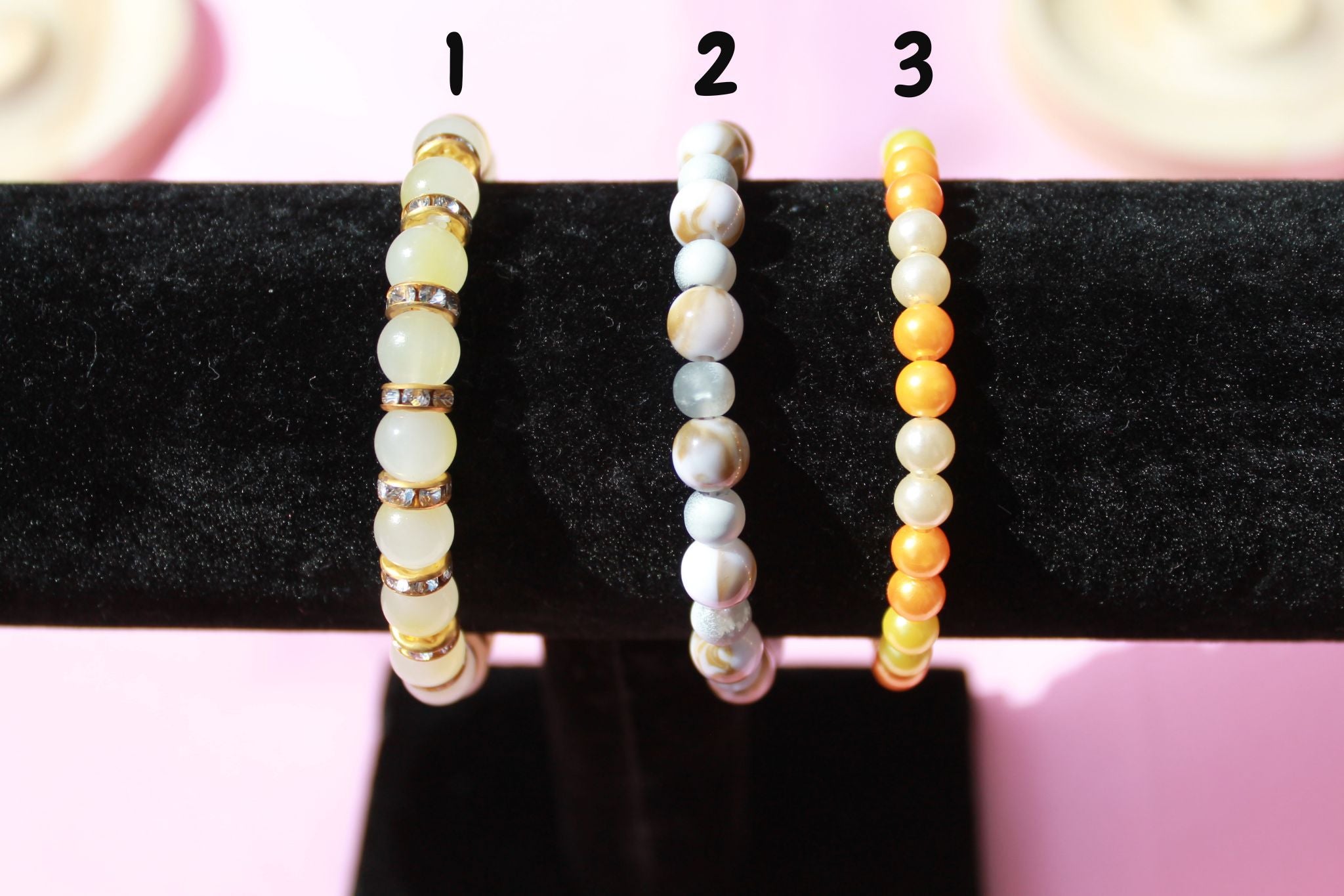 Handmade Beaded Bracelets | Colourful Crystal Gemstone Stretch Jewellery