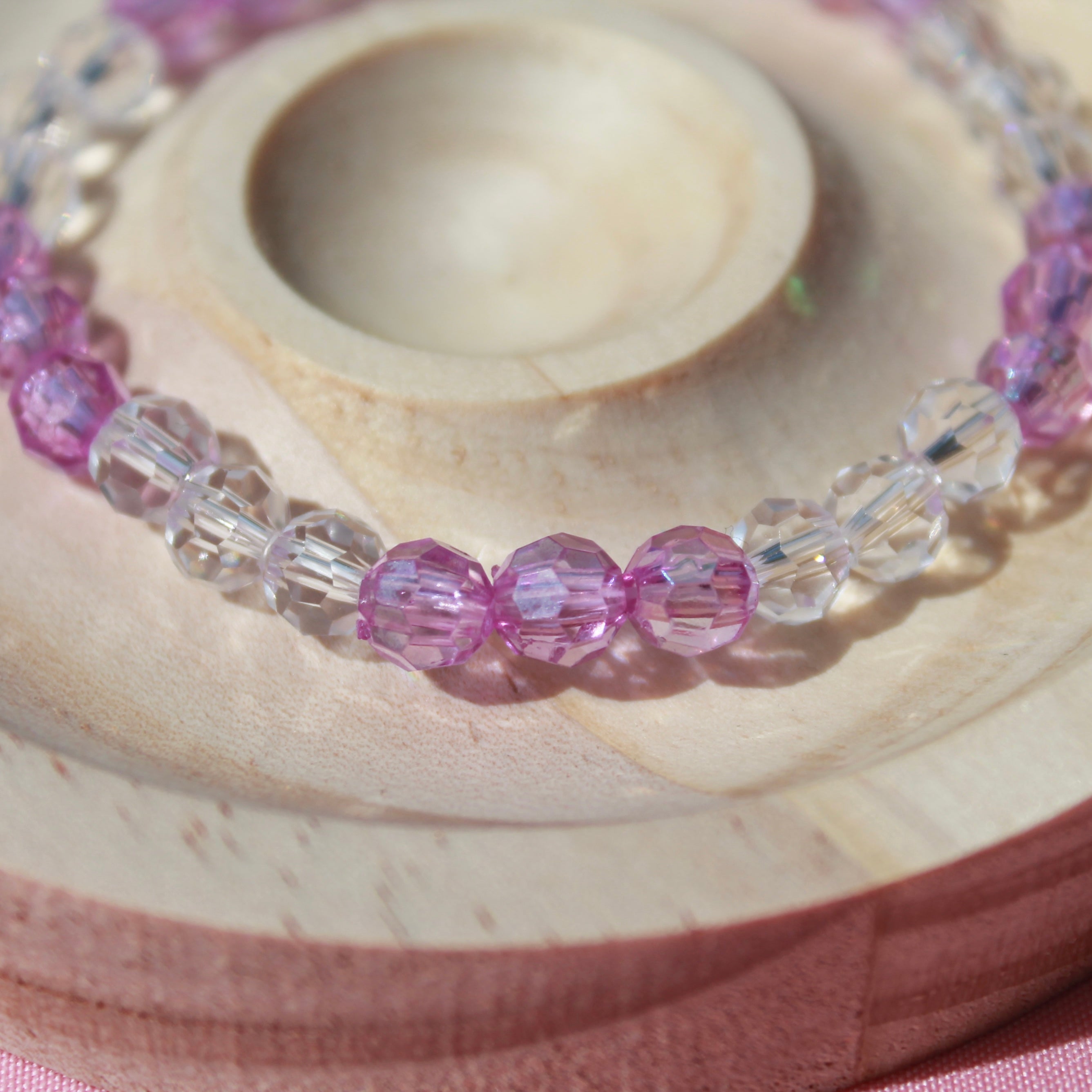 Handmade Beaded Bracelets | Colourful Crystal Gemstone Stretch Jewellery