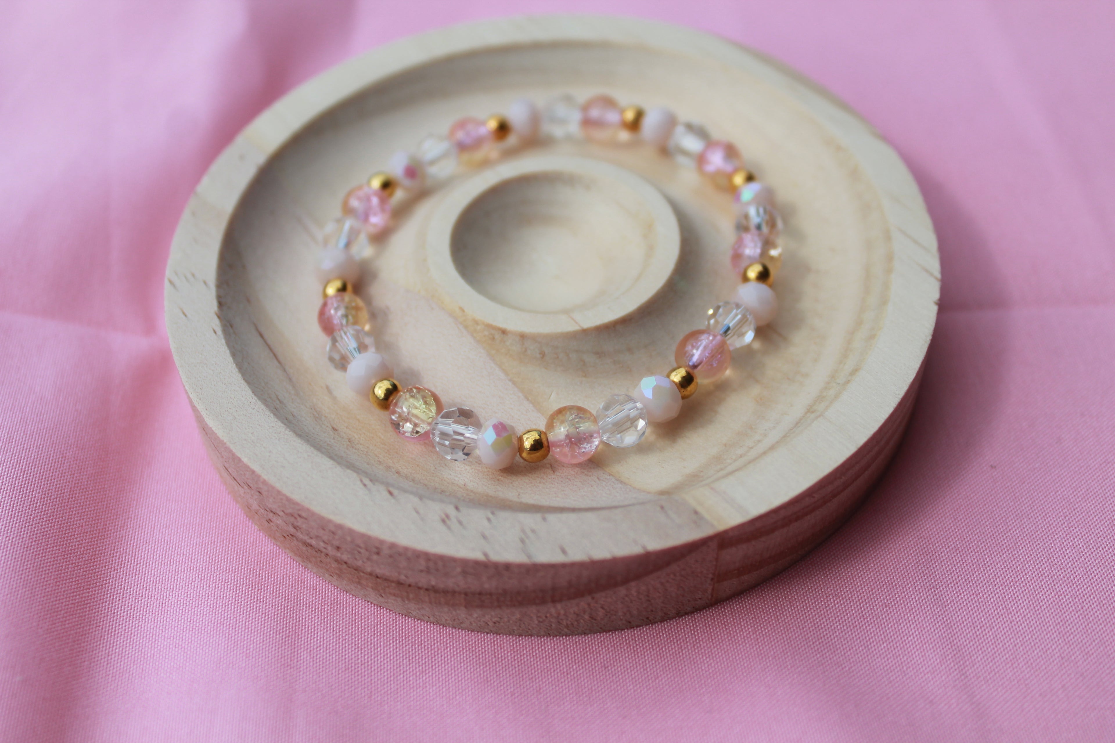 Handmade Beaded Bracelets | Colourful Crystal Gemstone Stretch Jewellery
